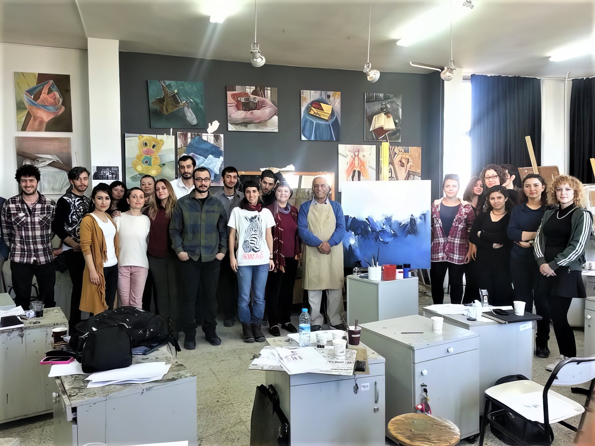 With Students of Anadolu University